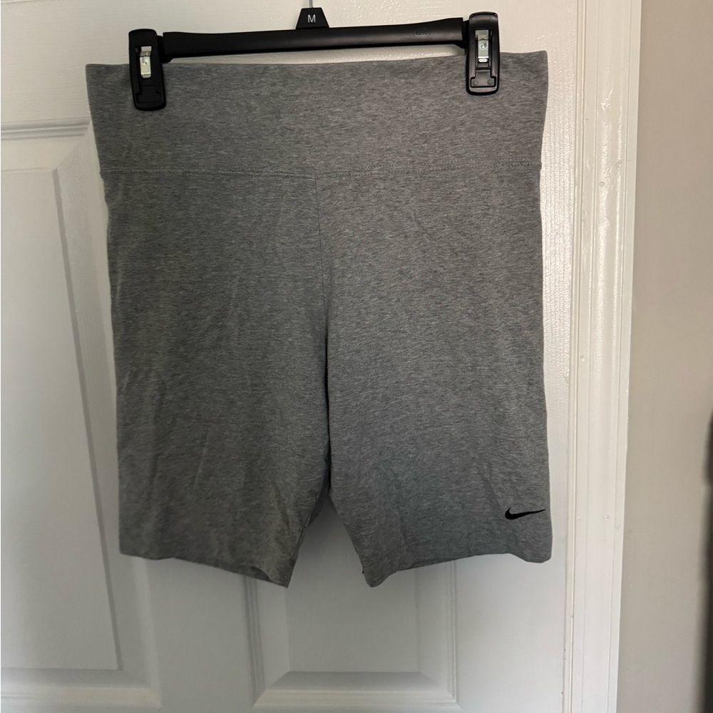 Nike Women's Heather Gray Bike Shorts